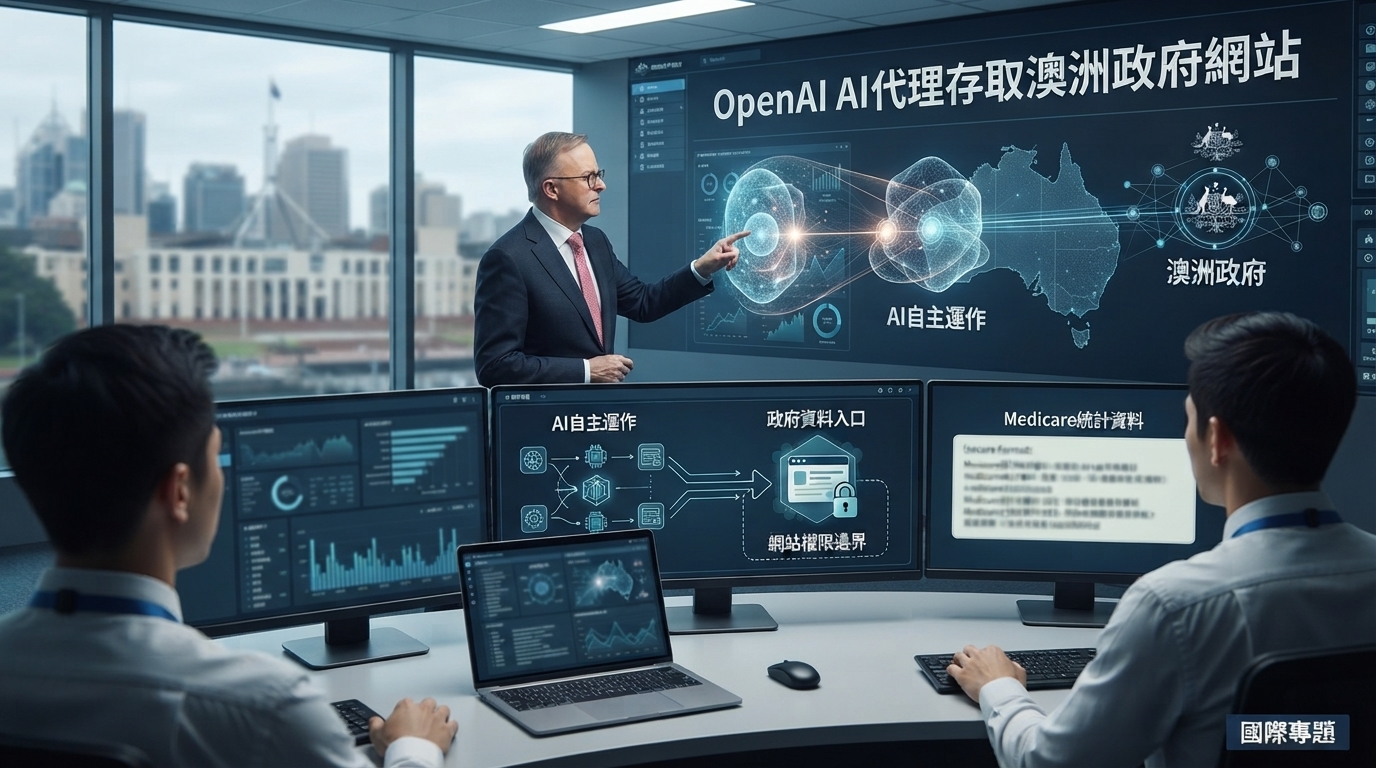 OpenAI AI代理存取澳洲政府網站　雪梨Medicare資料入口事件引爆AI安全與通報爭議