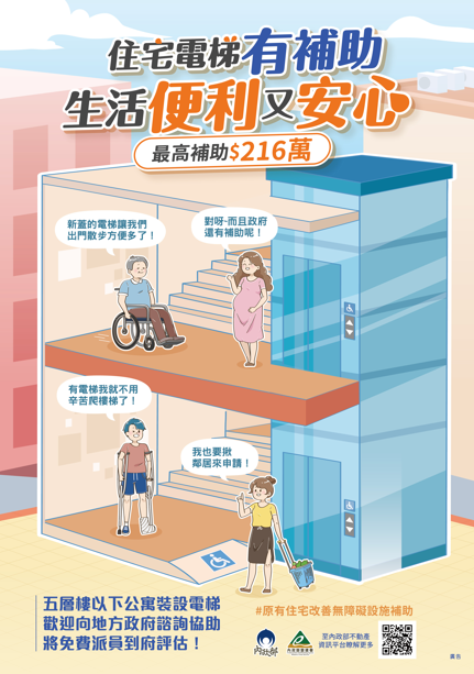 臺中市推動老公寓裝設電梯 最高補助45% 申請至8月31日止