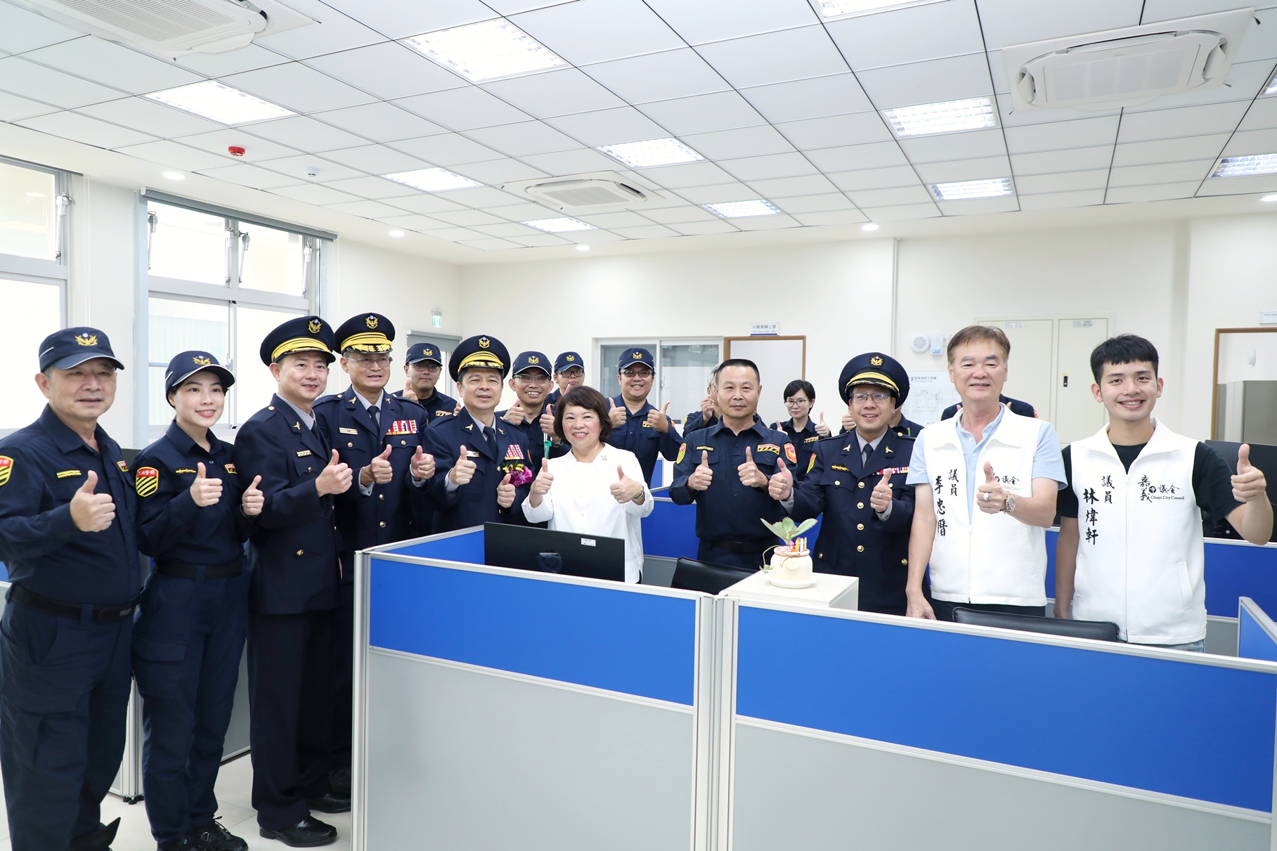 嘉義市竹園派出所與交通隊西區分隊新廳舍正式啟用 黃敏惠市長：打造永續安全城市典範